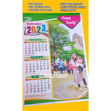 Jual Kalender 2023 Kalender 2023 Custom Aesthetic Kalender Dinding