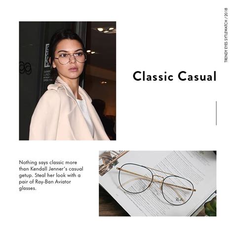 kendall jenner style metal aviator celebrity clear glasses ph