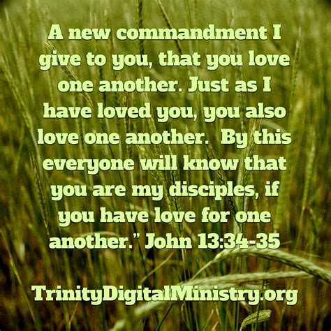 A New Command Love One Another Trinity Digital Ministry