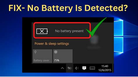 How To Fix No Battery Is Detected Windows 101187 Laptop Plugin Not