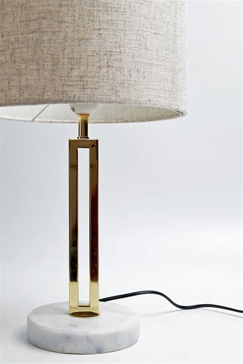 Margleus Marble Base Table Lamp Gold Grey Ll 27 0068