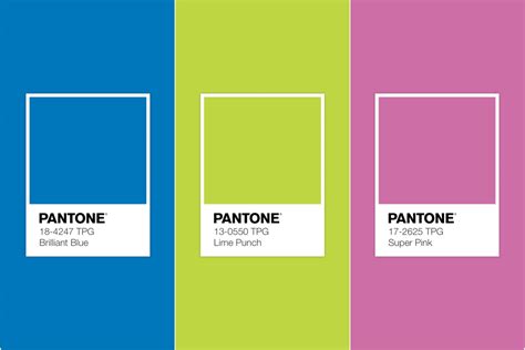 Neon Pantone Color Chart Rbg