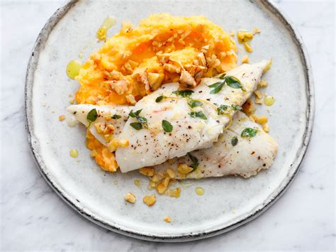 Steamed Sea Bass With Sweet Potato Puree Recipe Eat Smarter Usa