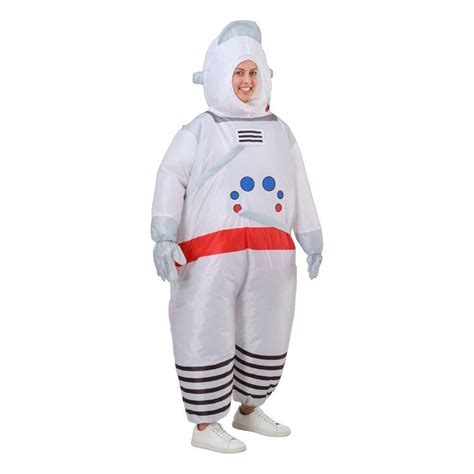 Spartys Inflatable Astronaut Adult Costume White