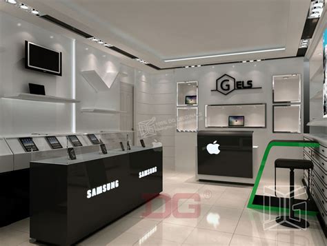 This mobile shop interior design was made for a usa project. EL61 High End Mobile Shop Furniture Design_Guangzhou ...