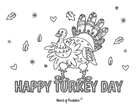 38 Turkey Day Coloring Pages Free Coloring Pages