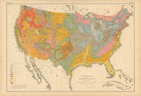 Old World Auctions Auction 132 Lot 136 Geological Map Of The