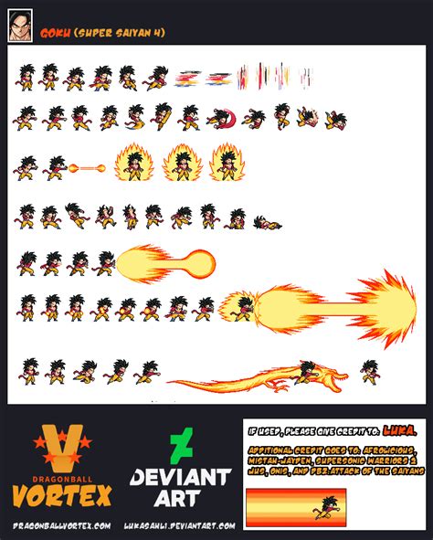 Goku Super Saiyan 4 Sheet By Lukasahl1 On Deviantart