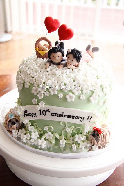 10th Wedding Anniversary Cake Happy Anniversary Cakes Wedding
