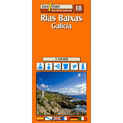 Rias Baixas Galicia Tourist Road Map Published By Geo Estel