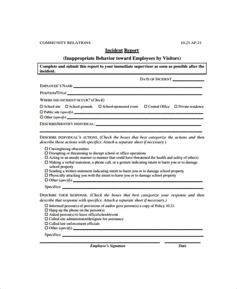 Incident report format letter unique incident report sample hospital from incident report letter sample in workplace , source:mini.fourtwenty.us. FREE 16+ Employee Incident Report Templates in PDF | MS ...