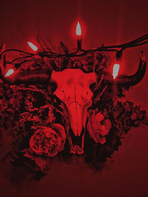 Once, he almost hiccuped, but he took a deep breath and held it till his face turned red. The Skull Wreath in my room that I made with red Christmas ...