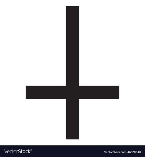 antichrist cross sign royalty free vector image