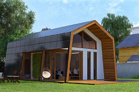 Solar Powered Prefab Cabin Arrives Flatpacked Cheap Prefab Homes