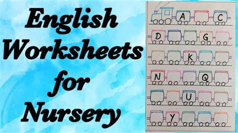 english worksheets worksheets  nursery youtube