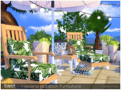 Havana Outdoor Furniture By Severinka At Tsr Sims 4 Updates