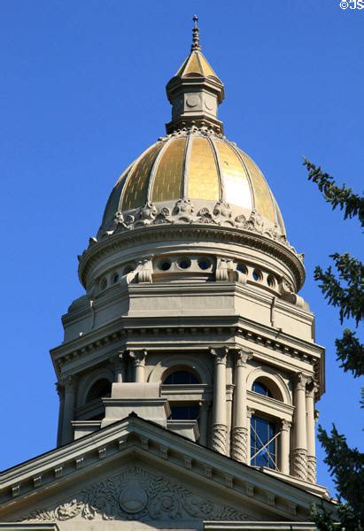 Dome Of Wyoming State Capitol Cheyenne Wy