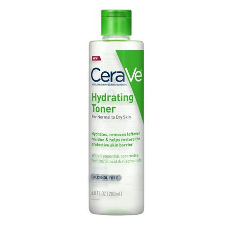Cerave Alcohol Free Hydrating Face Toner For Normal To Dry Skin With