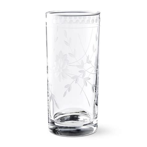 Vintage Etched Highball Glass Williams Sonoma Au