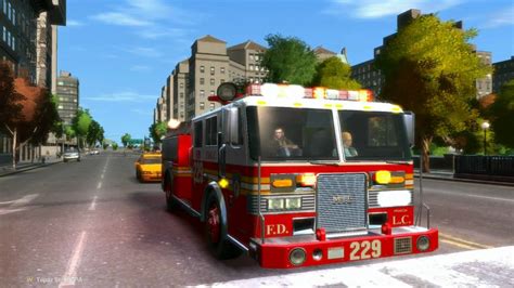 Grand Theft Auto Iv Fire Truck Fire V14v Els Emergency Lighting