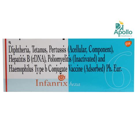 INFANRIX HEXA INJ 0.5ML Price, Uses, Side Effects, Composition - Apollo
