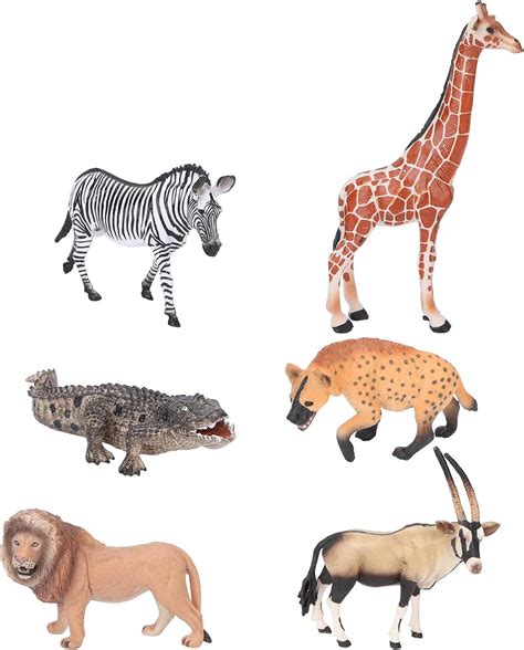 Buy Lizealucky 6pcs Animals Toys Set Safari Animals Figures Toys