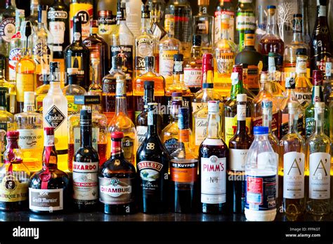 Liquor Bottles High Resolution Stock Photography And Images Alamy