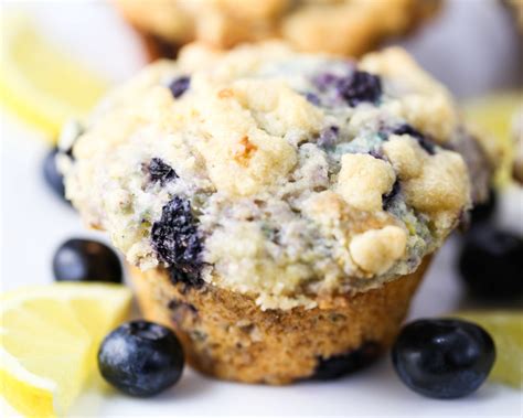 Bakery Style Lemon Blueberry Muffins Tabs Tidbits