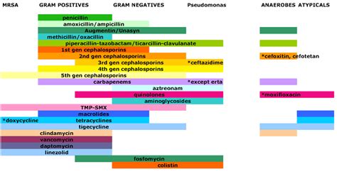 Abx Coverage Antibiotics Chart Antibiotics Pharmacology Antibiotic