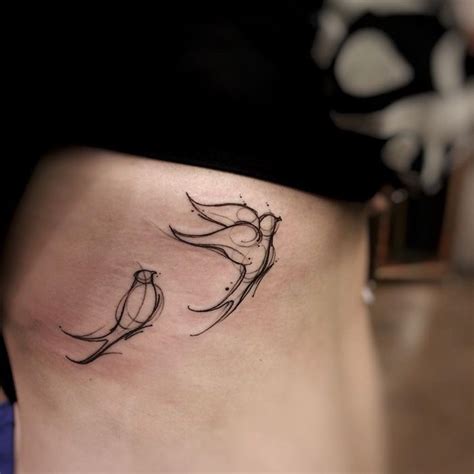 Bird Tattoo Simple Bird Tattoo Bird Tattoo Ribs Ribcage Tattoo