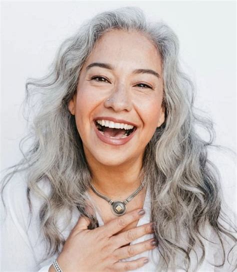 15 Instagram Beauties With Long Gray Hair Fabulous After 40 Long
