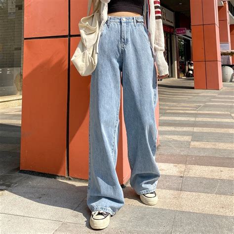 Baggy Jeans Wide Leg Jeans High Waisted Jeans Oversized Etsy Uk
