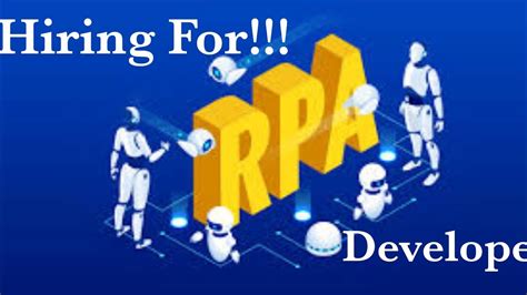 Rpa Developer Hiring Rpa Developer Career Path Rpa Training Rpa