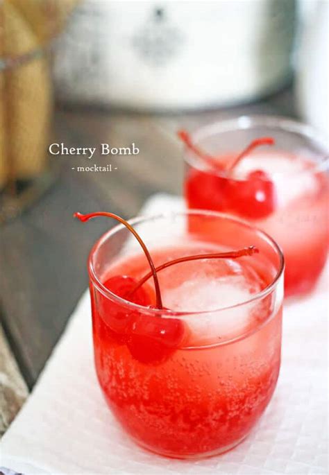 Cherry Bomb Mocktail Julies Eats And Treats