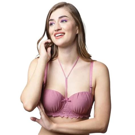 buy prettycat women pink heavily padded polyester blend push up bra pc br 7000 online at best