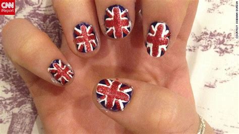 they nailed it fans pay artistic tribute to olympics cnn british flag nails flag nails