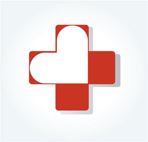 Heart In Hospital Icon Design Heart In Medical Symbol 531989 Vector