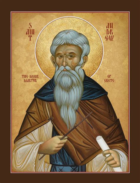 Icon Of St Andrew Monk And Martyr Of Crete 1an36