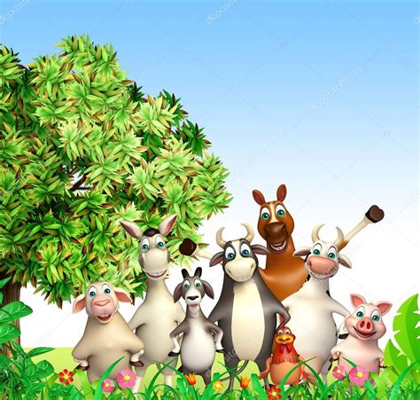 Group Of Farm Animal — Stock Photo © Visible3dscience 102424532