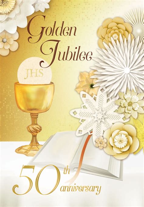 Golden Jubilee Religious Cards Gj41 Pack Of 12 2 Designs