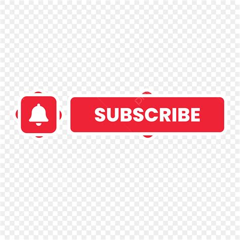 Youtube Subscribe Button Vector Art PNG Subscribe Button For Youtube Bell Red Subscribe Button
