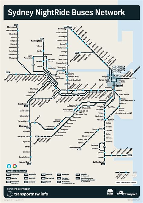 Sydney Nightride Network Map Unlocked • Restore Inner West Line