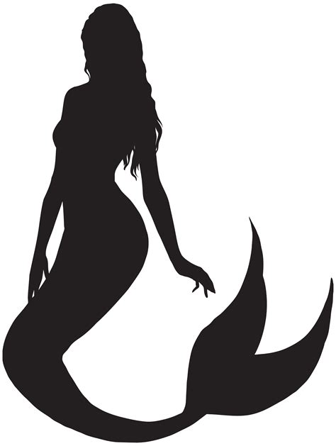 Mermaid Silhouette Png Clip Art Silhouette Art Silhouette Mermaid