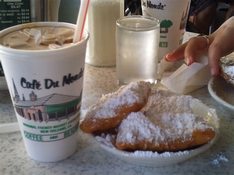 Coffee and Beignets in Cafe Du Monde New Orleans. | Cafe du monde, Cafe ...