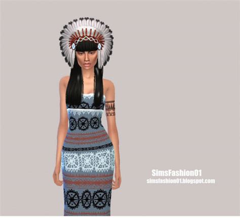 Native American Indian Dress The Sims 4 Catalog
