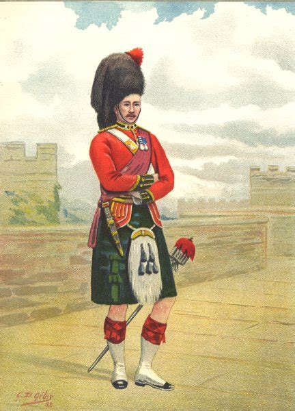 British Army Uniforms 42nd Black Watch Royal Highlanders Regiment 1890