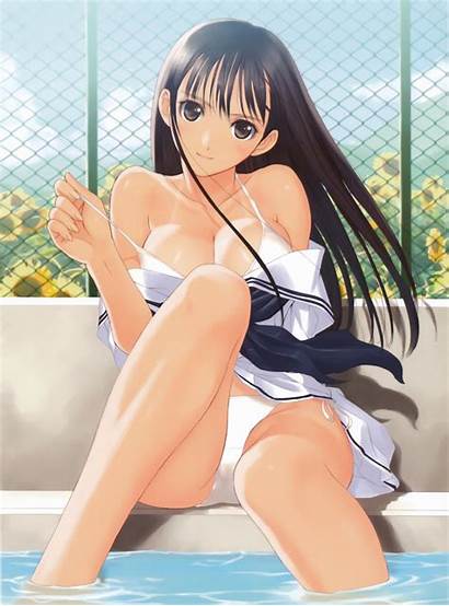 Anime Tony Ecchi Taka Pool Cleavage Erotic