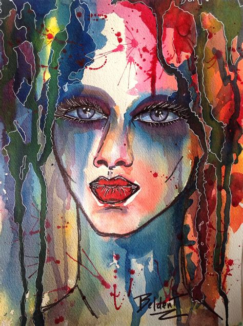 Vibrant Colors In Watercolor By Claudia Beldent