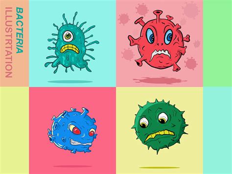 Bacteriagerm Illustration By Repi Putra On Dribbble