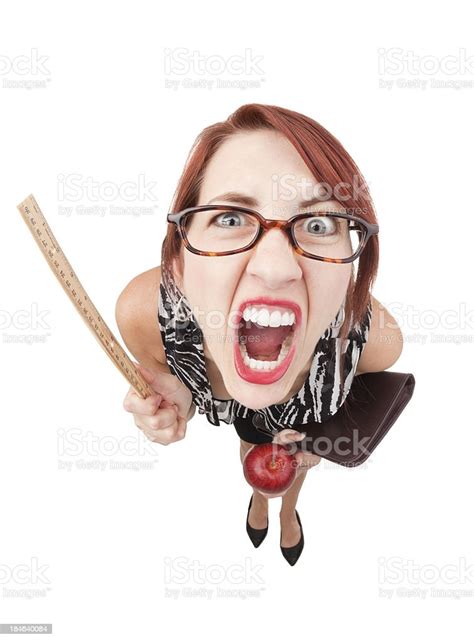 Mean Teacher Yelling Stock Photo - Download Image Now - iStock